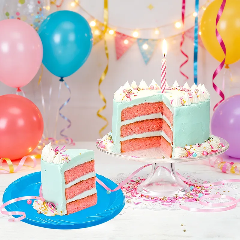 7 tommer engangs rund festplastplade