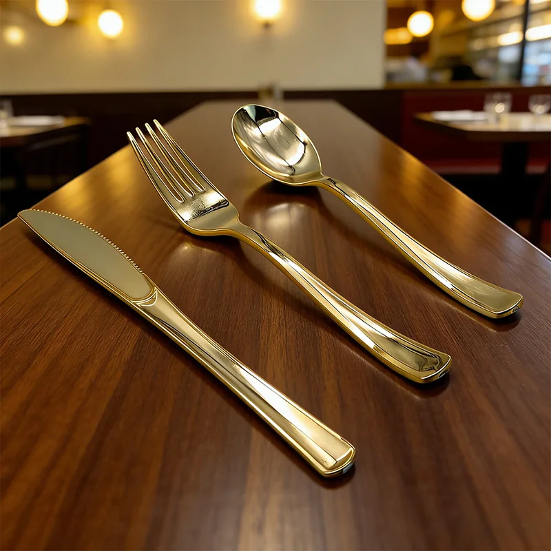 Klassiske Festknive Gafler Skeer Plastbestik