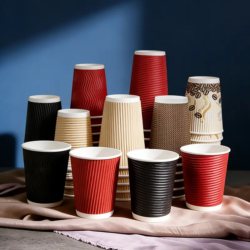 Dobbeltvægget Kraft Paper Cup til varm kaffe