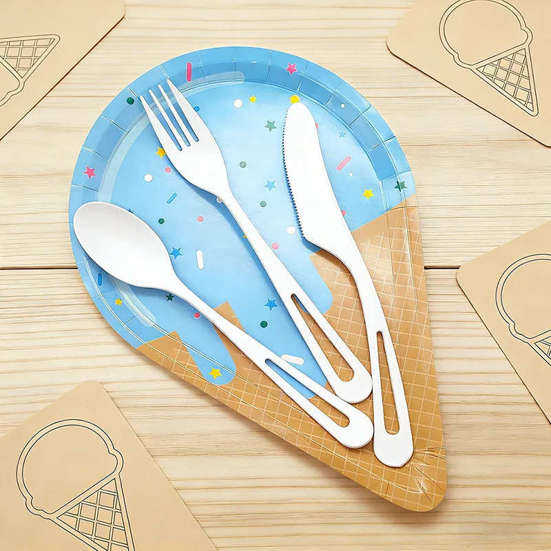 Miljøvenligt dråbeformet plastikbestik