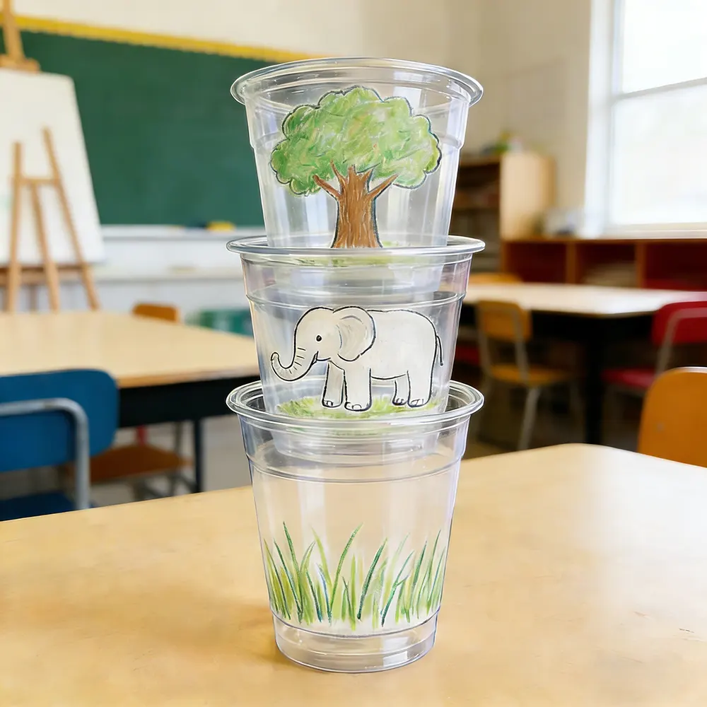 16oz Cold Drink PET Plastic Cup